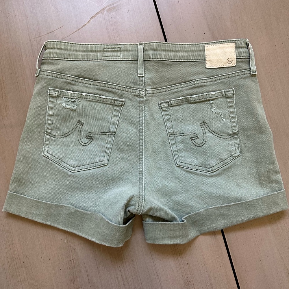 AG Adriano Goldschmied The Hailey Women's Olive Jean Shorts